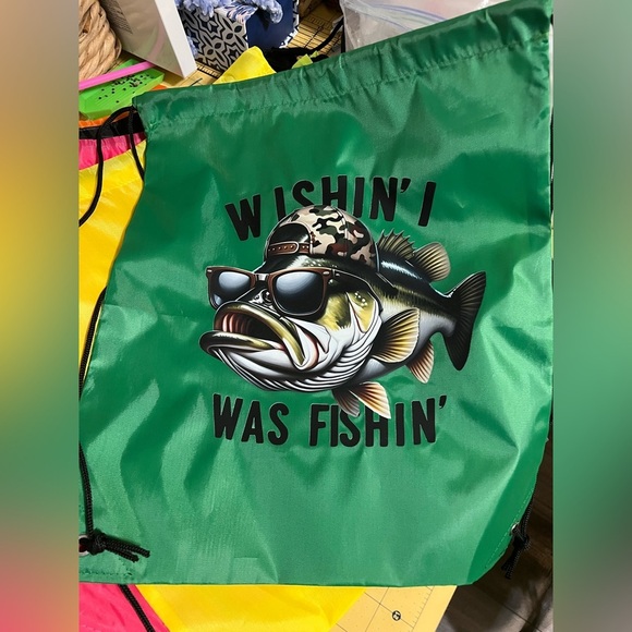 Hand pressed Drawstring Backpack, BN - Picture 1 of 2